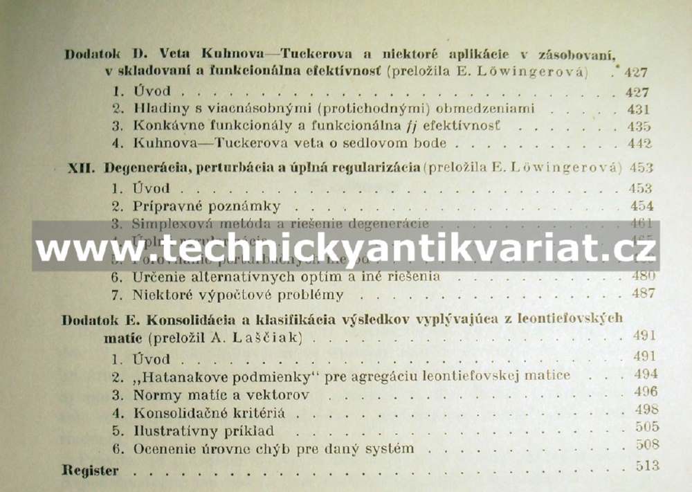Modely riadenia a priemyselné aplikácie lineárneho programovánia I. - Charnes Cooper (1965)