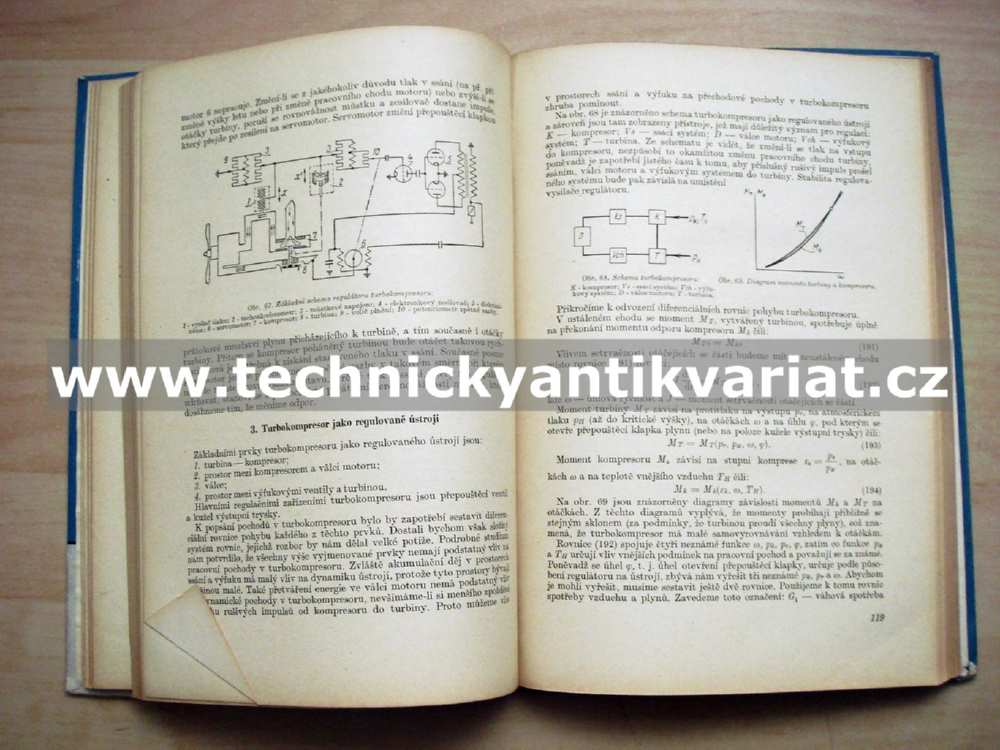 Automatické řízení letadlových motorů - V.A. Bodner (1954)