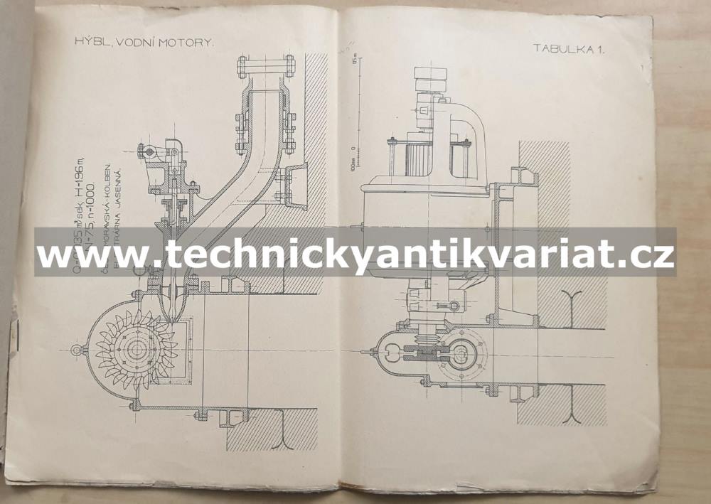 Vodní motory II. text+tabulky (1924)