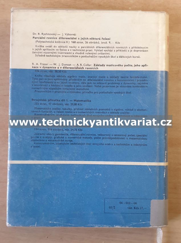 Numerické řešení diferenciálních rovnic - Babuška, Práger, Vitásek (1964)