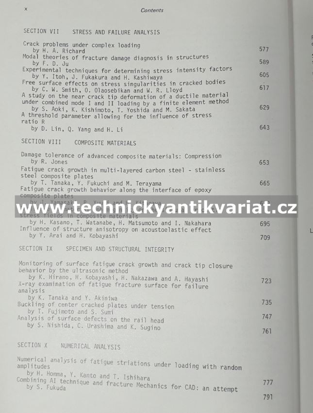 Role of Fracture Mechanics in Modern technology - Sih, Nisitani, Ishihara (1987)
