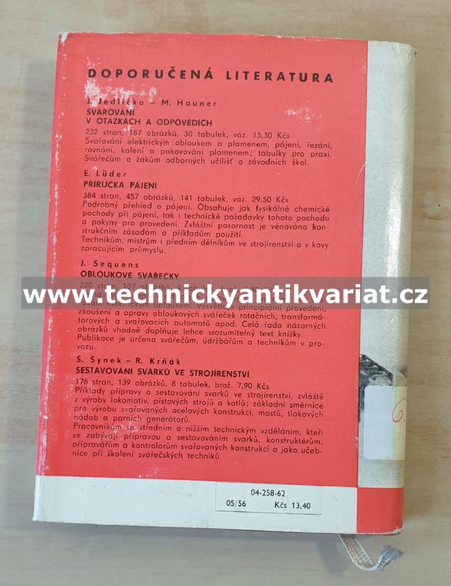 Kapilární pájení - Slánský, Wollmann (1962)