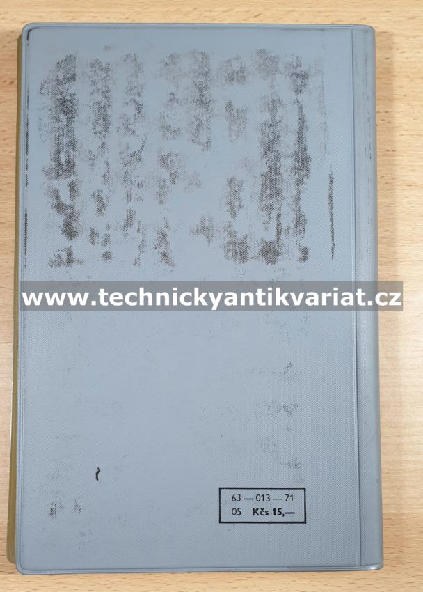 Servisní příručka pre opravárov televizních prijimačov - E. Nieder (1971)