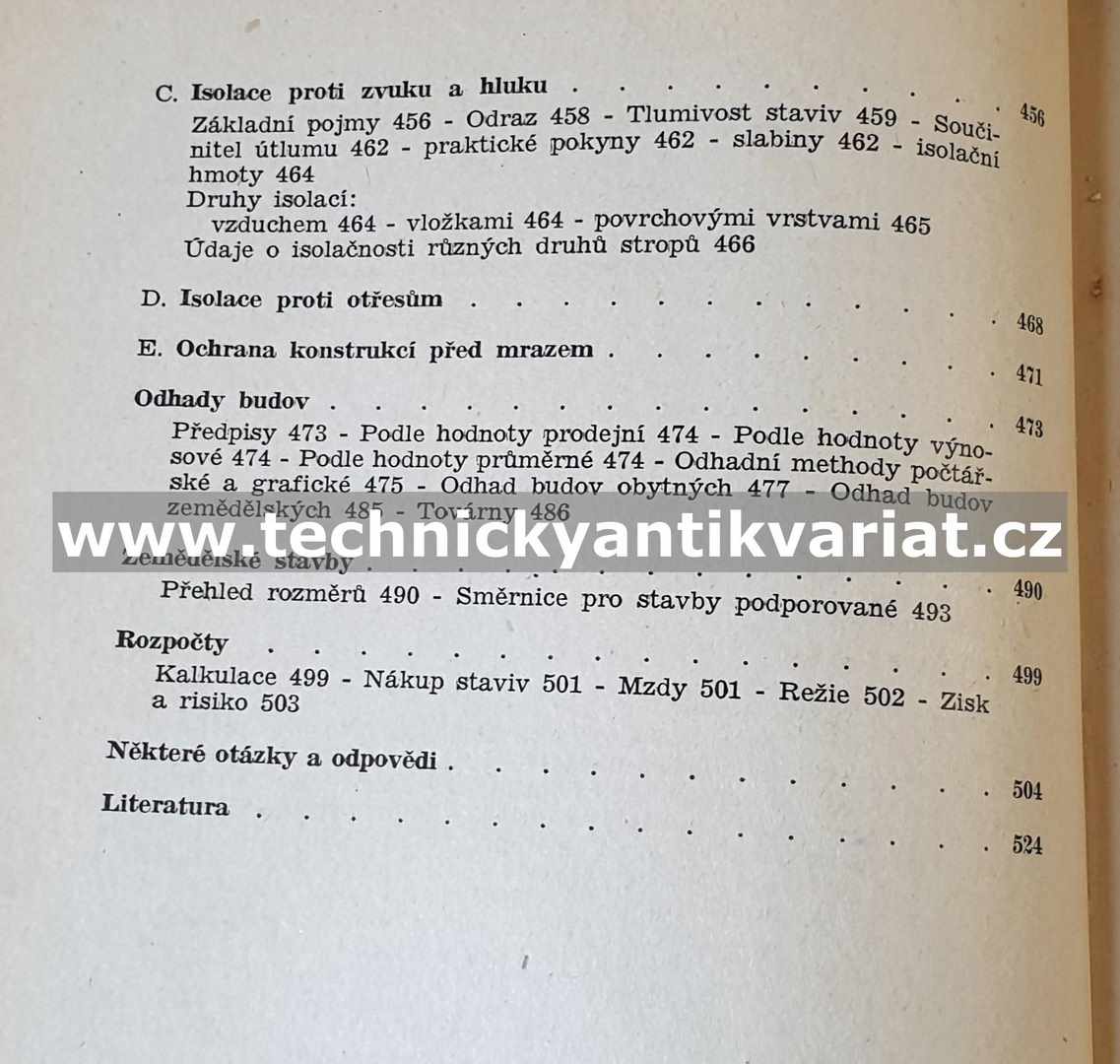 Přehled pozemního stavitelství - Bohumil Švarc (1944)