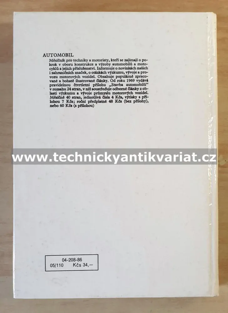 Avia A30, A15, A20, A31, A21 - údržba, obsluha a opravy - Trpkoš (1985)