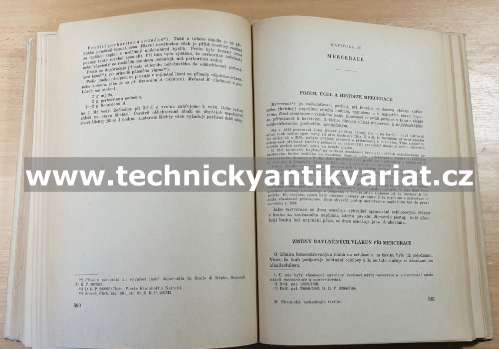 Chemická technologie textilní I. Předběžná úprava textilního materiálu a výrobků (1952) 