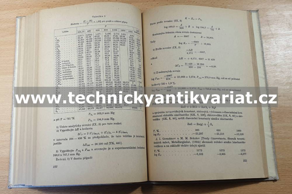 Příklady a úlohy z chemické thermodynamiky - Karapeťjanc (1954)