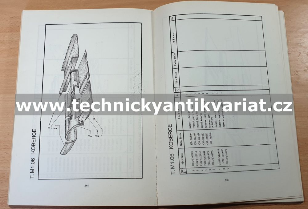 Vaz 2101 - katalog náhradních dílů (1973)