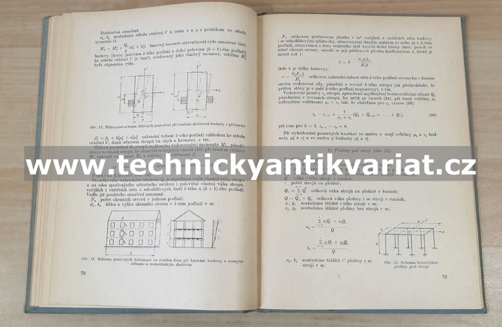 Technické podmínky pro navrhování stavebních konstrukcí zatížení stroji s dynamickými účinky (1957)