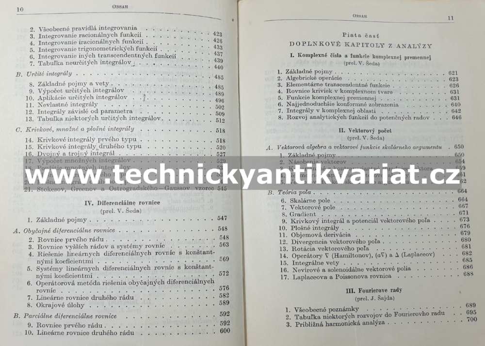 Príručka matematiky pro inžinierov a pre studujůcie - Bronštejn, Semenďajev (1961)