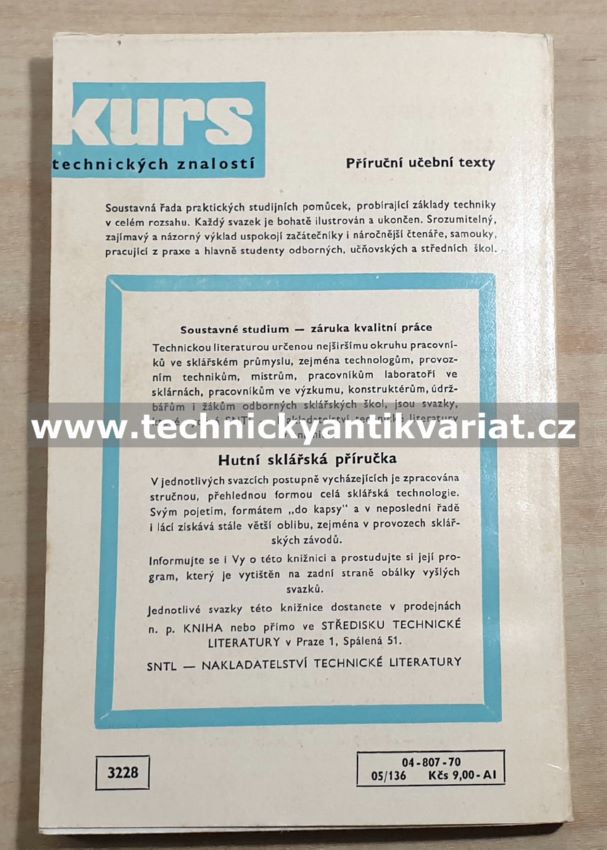 Kurs 151 Sklářské stoje - Jan Hlaváček (1970)