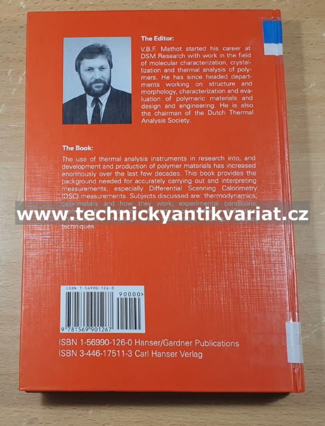Calorimetry and Thermal Analysis of Polymers - Vincent B.F. Mathon (1994)