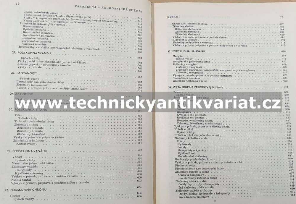 Všeobecná a anorganická chémia - Gažo (1978)