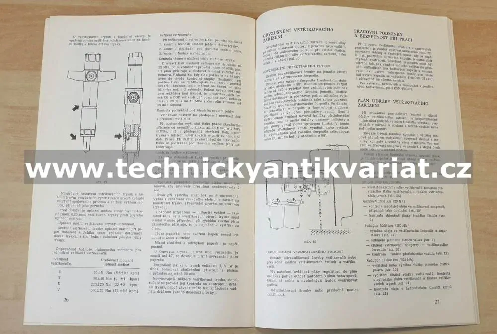 Vstřikovací zařízení - obsluha a údržba (1979)