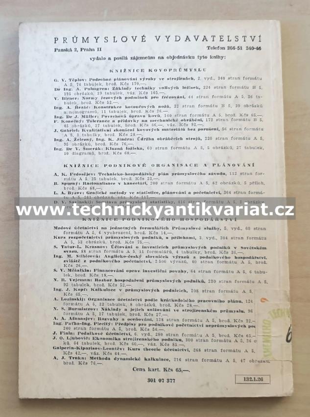 Normalisace ve strojírenství - Baranov, Kuzmin (1951)