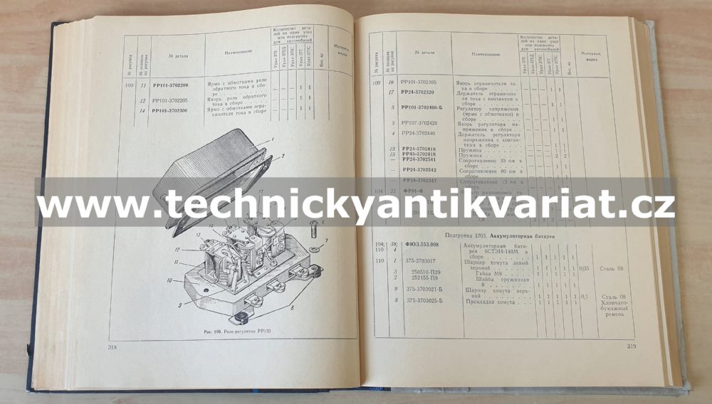URAL 375, 375D, 377 - katalog náhradních dílů (