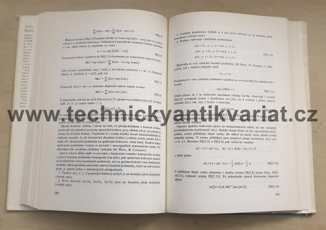Statistická fyzika - Josef Kvasnica (1983)