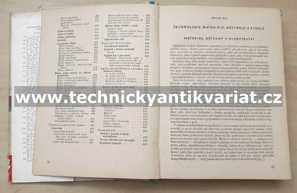 Klempířské práce - Z.V.Kleinhampl (1952)