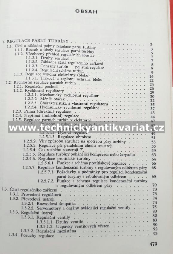 Provoz parních turbín a příslušenství I.,II.,III. (1967-1970)