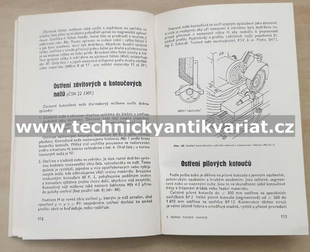 Kurs 38 Ostření řezných nástrojů a jejich údržba - Vl. Chýle (1970)