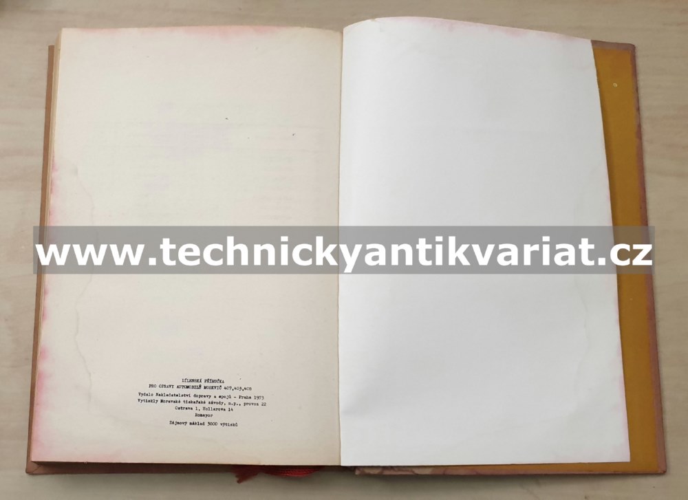 Moskvič 407, 403, 408 - dílenská příručka