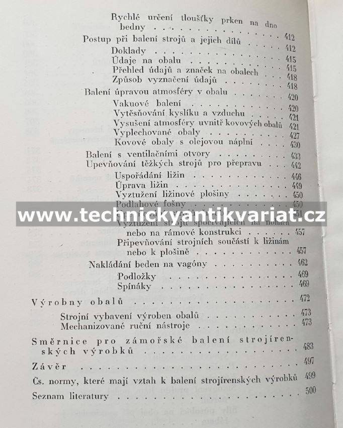 Příručka balení strojírenských výrobků - Růžička, Vrabec (1962)