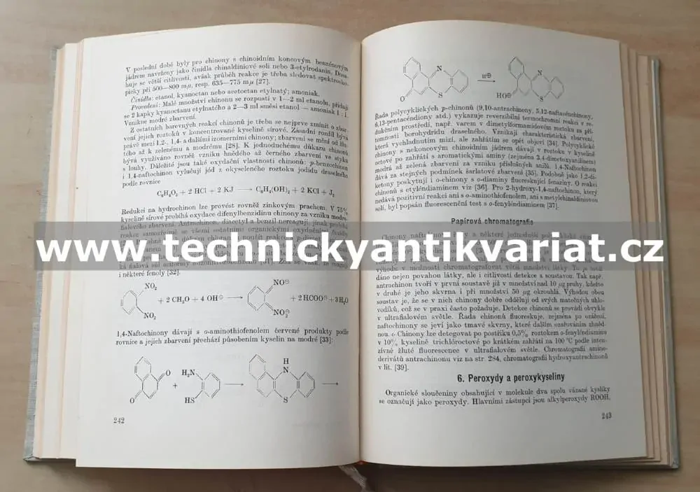 Důkaz a identifikace organických látek - Večeřa, Gasparovič (1963)