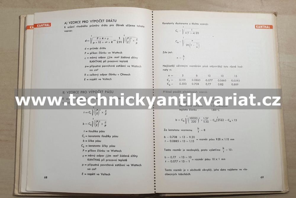 Kanthal - elektrický, topný a odporový materiál (1948)