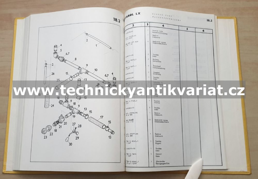 Destarol LX 2 - katalog náhradních dílů (1990)