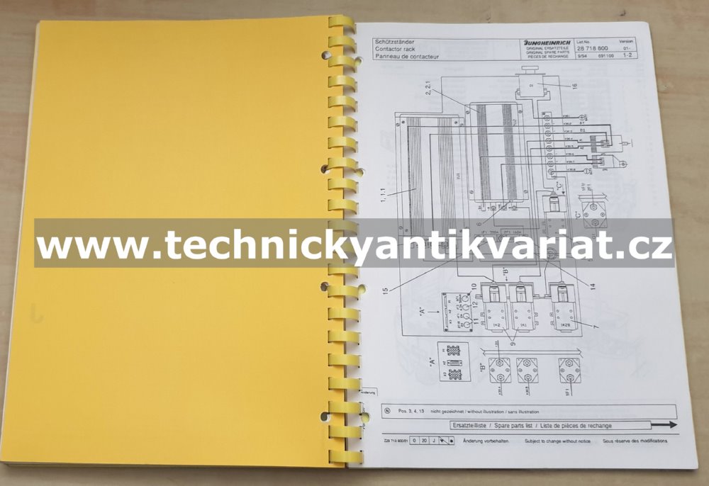 Jungheinrich EFG/DG 12,5/15 Spare parts catalogue 