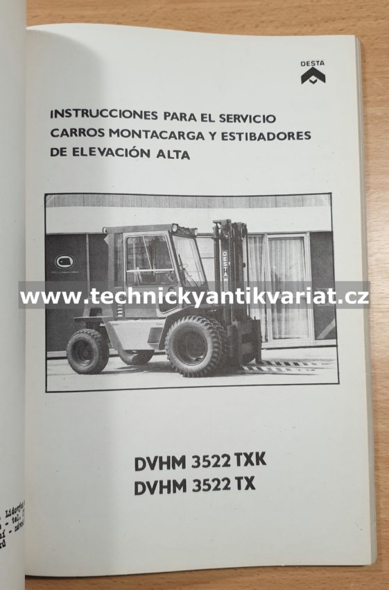 DESTA DVHM 3522 TXK návod k obsluze (1987)
