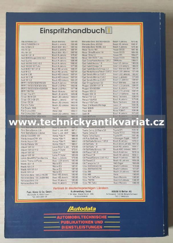 AUTODATA Einspritzhandbuch 1 1988 (1974-1991)