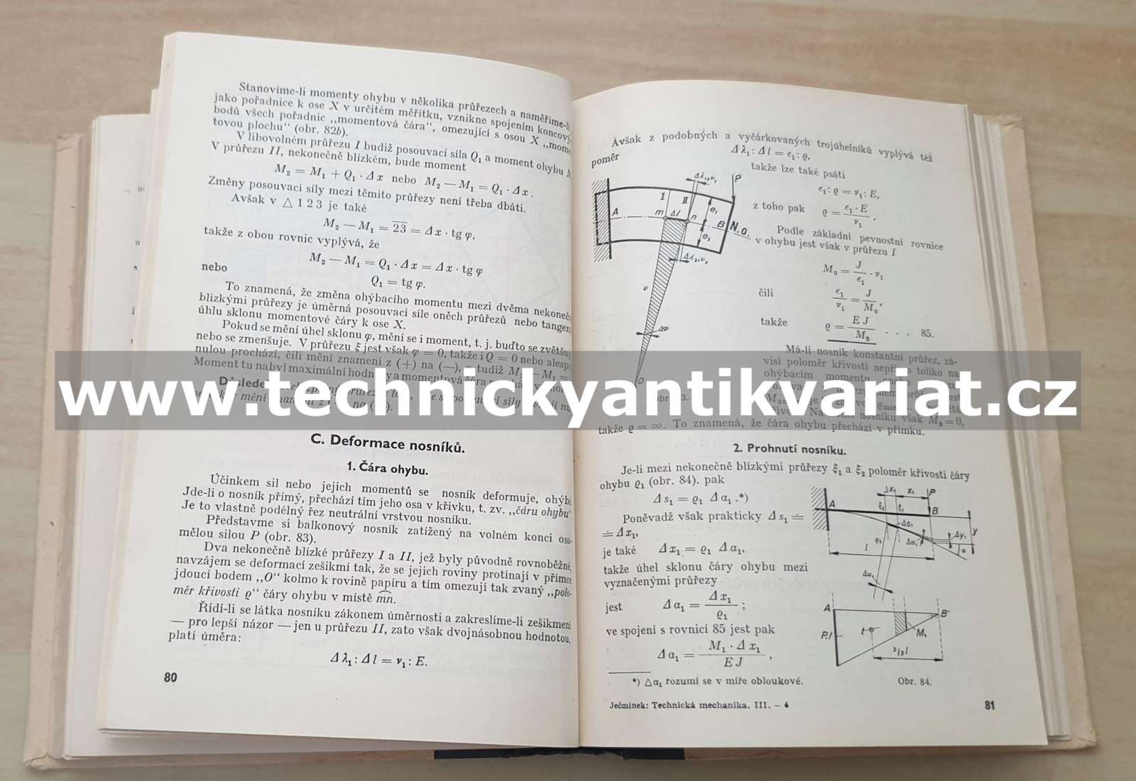 Technická mechanika I,II,III - Josef Ječmínek (1950)