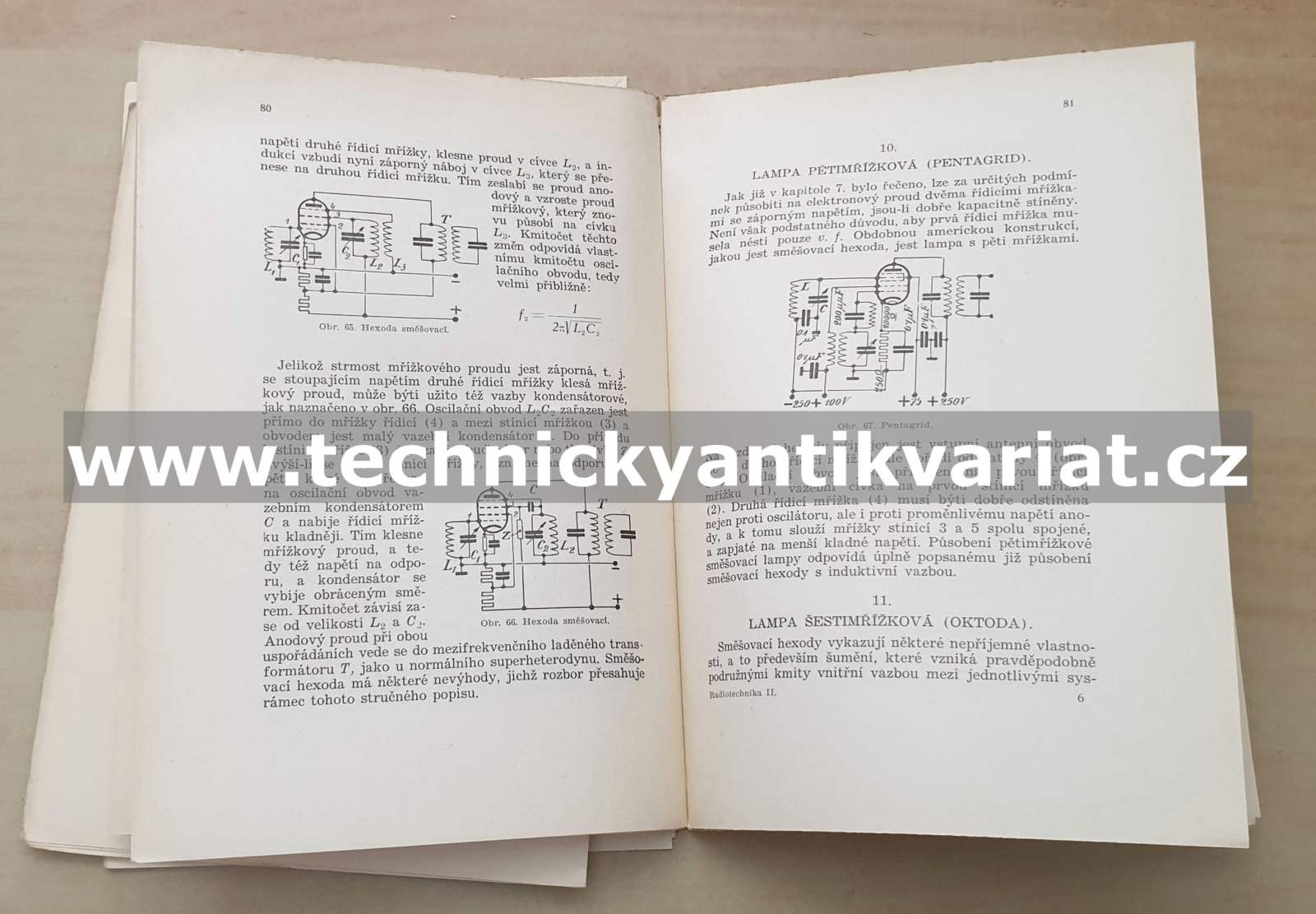 Radiotechnika II. elektronové lampy v radiopřijímačích - F. Milinovský (1935)
