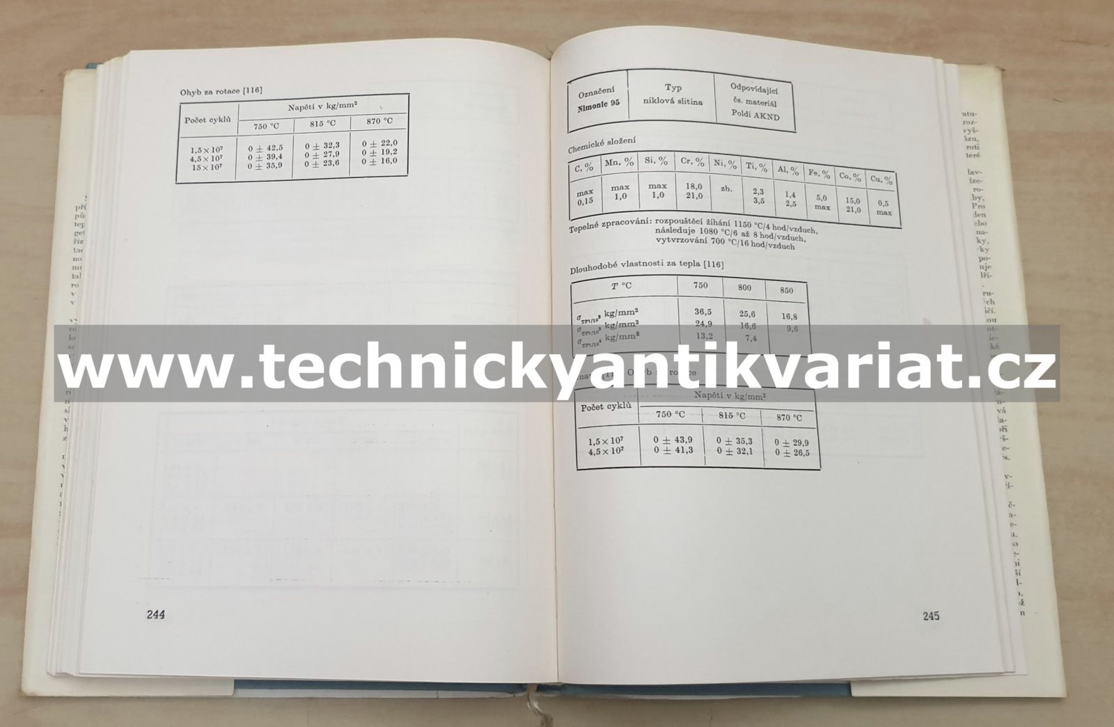 Vlastnosti a použití žáropevných ocelí a slitin - Vodseďálek, Vystyd, Pech (1962)