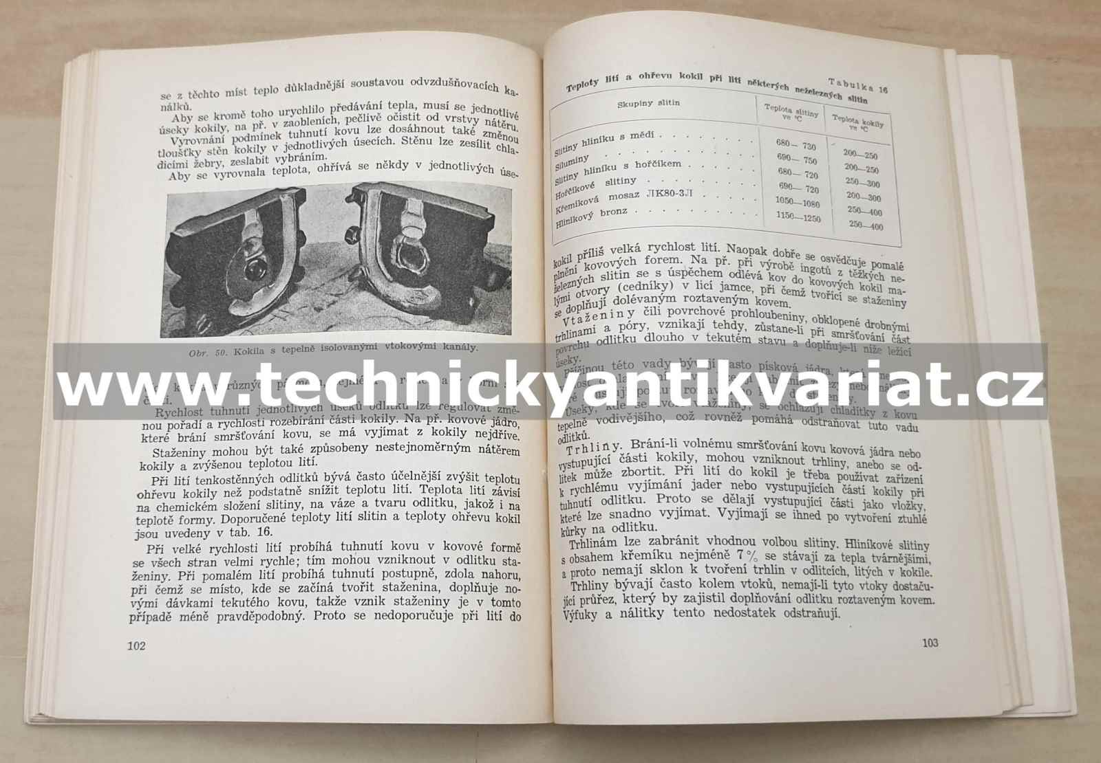 Vady odlitků ze slitin neželezných kovů - Kovvi, Pljackij (1956)