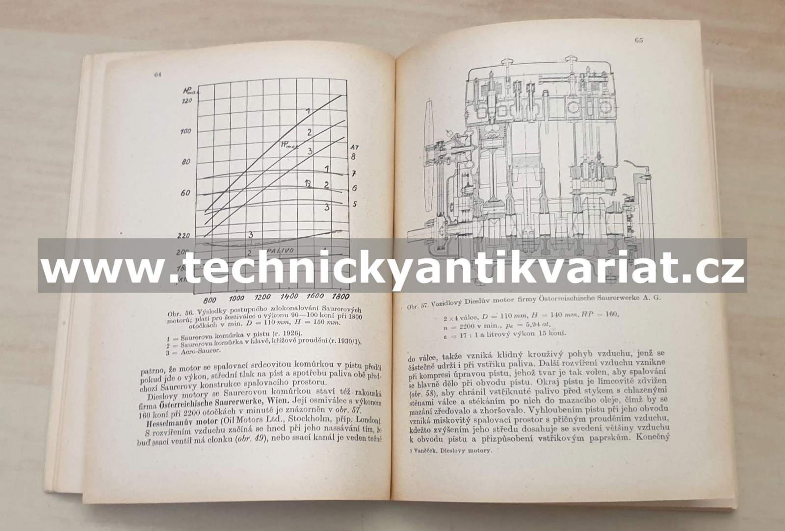 Spalovací způsoby dieslových motorů bez kompresoru bez kompresorů - Jan Vaněček (1945)