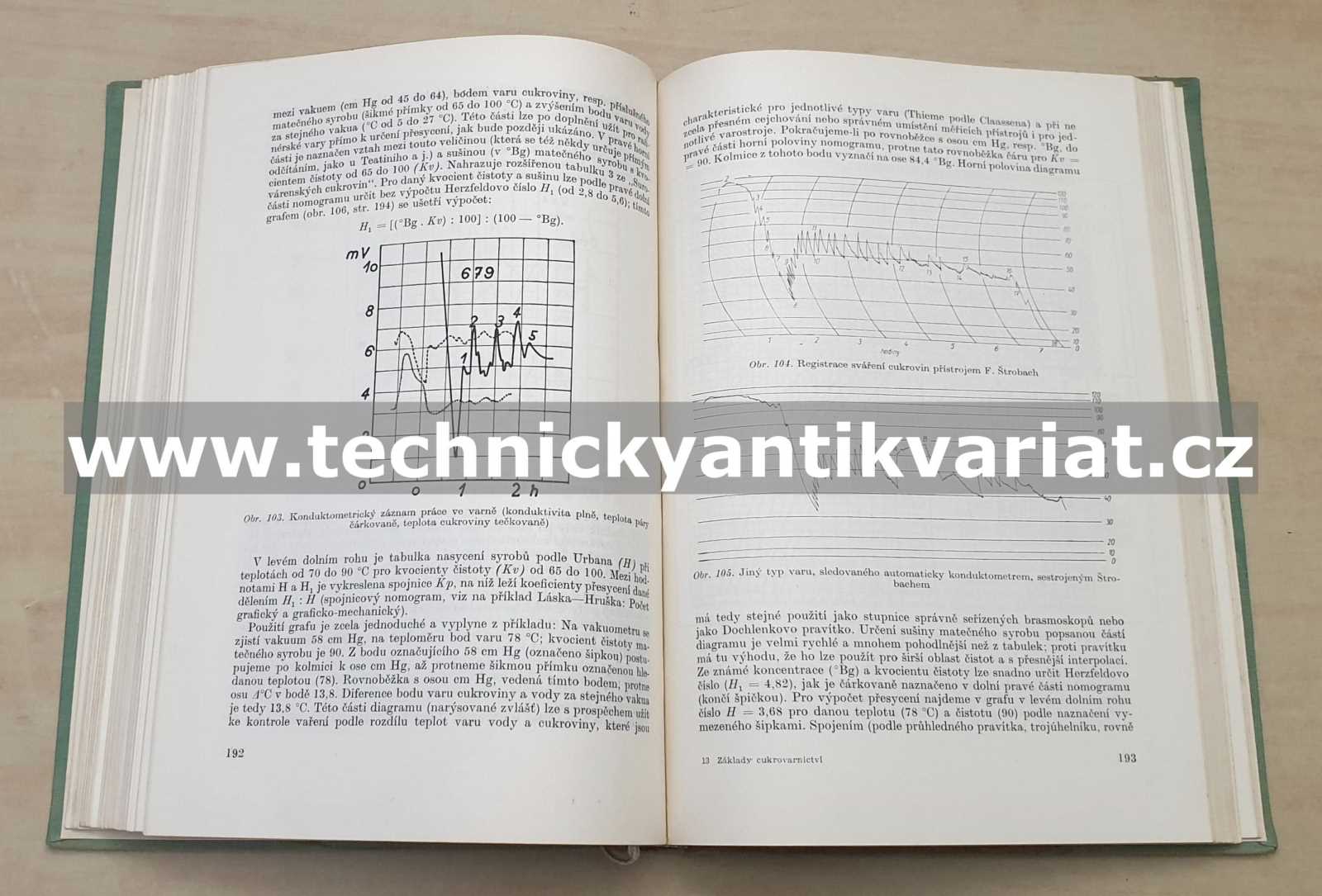 Základy cukrovarnictví II. Výroba surového cukru a vedlejších produktů (1957)