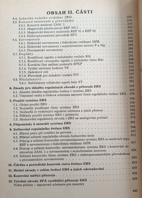 Elektronický regulační systém I. II. J.Květoň (1964)
