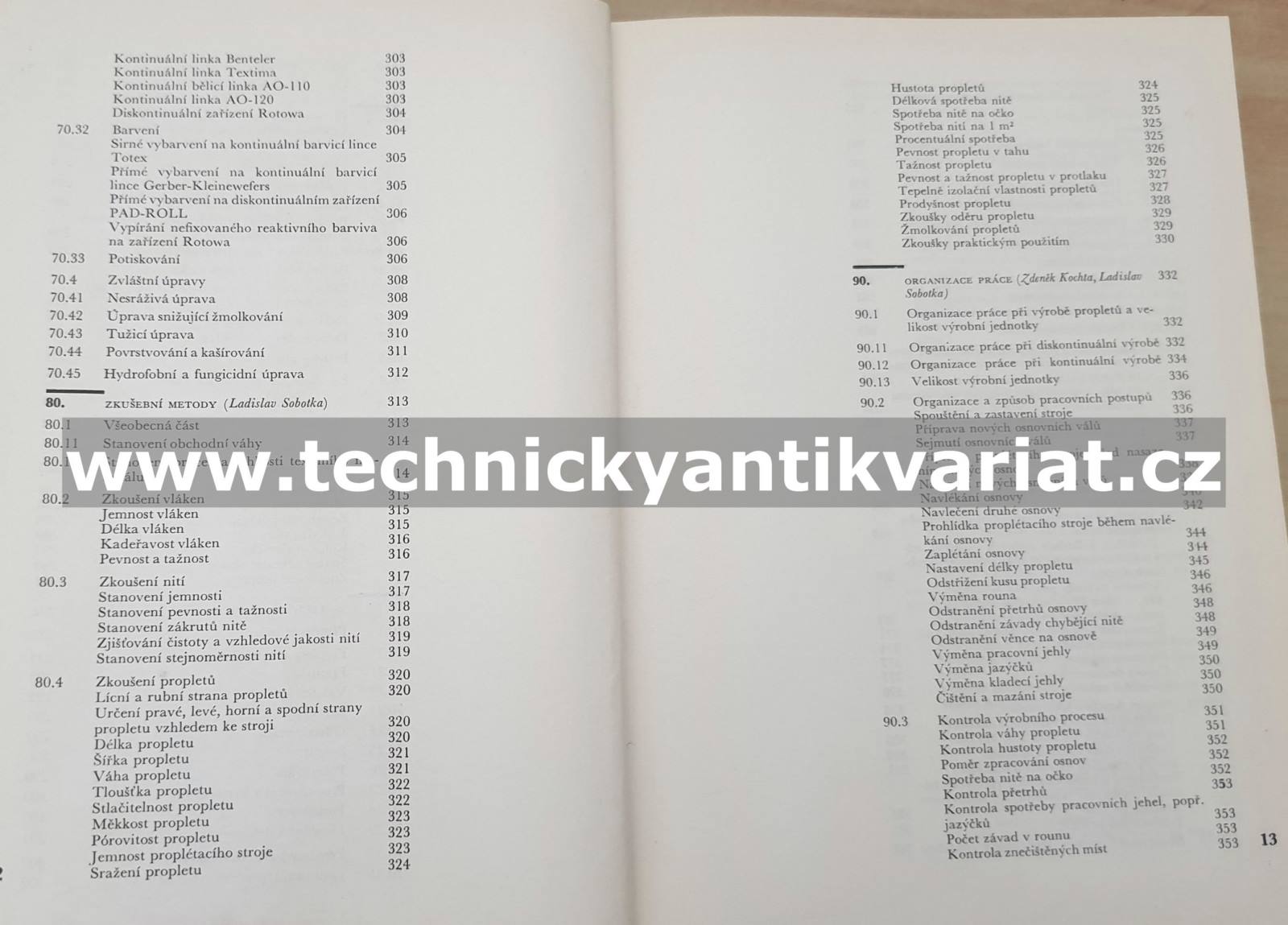 Textilní technologie proplétání - Ladislav Sobotka (1971)