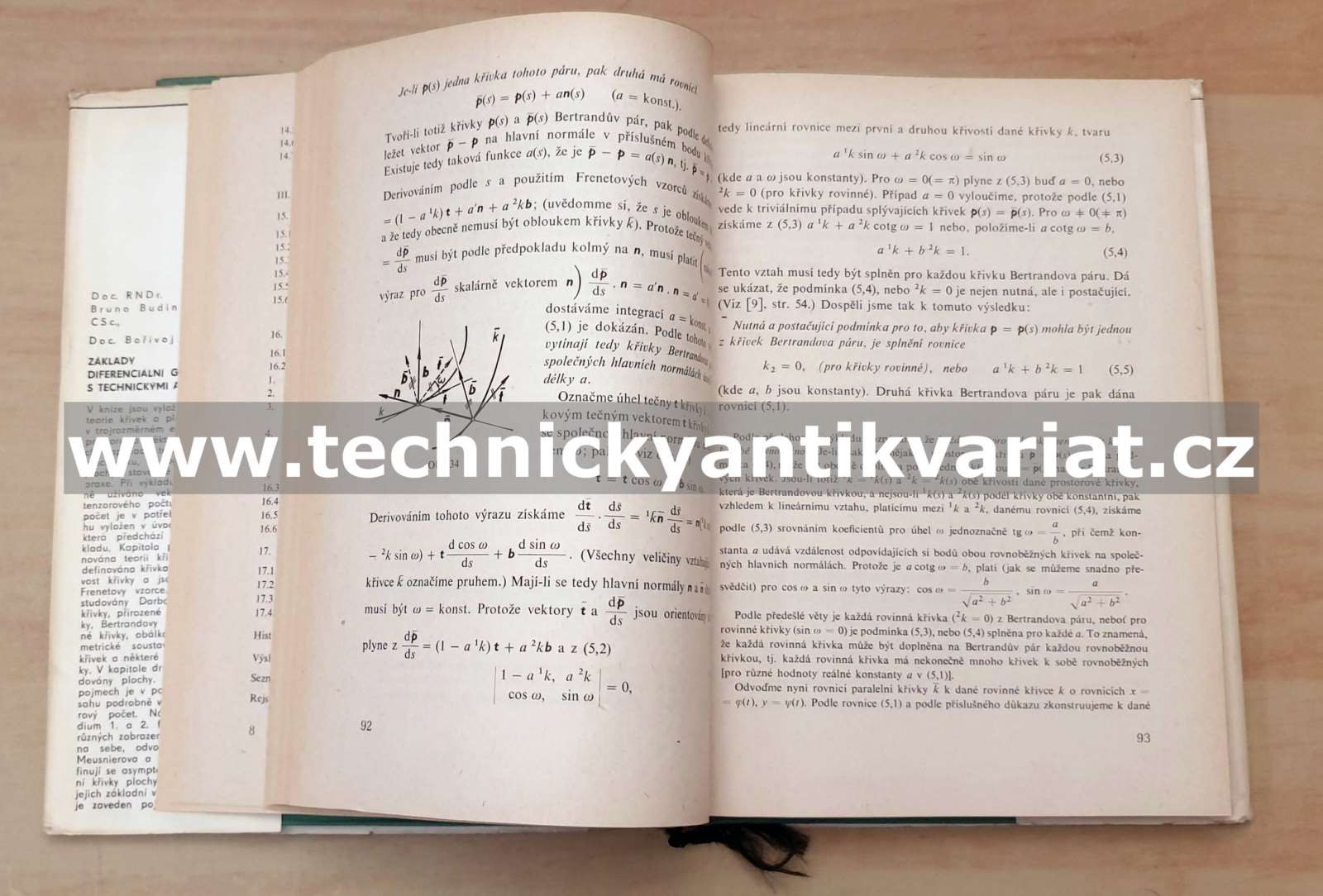 Základy diferenciální geometrie s technickými aplikacemi - Budínský, Kepr (1970)