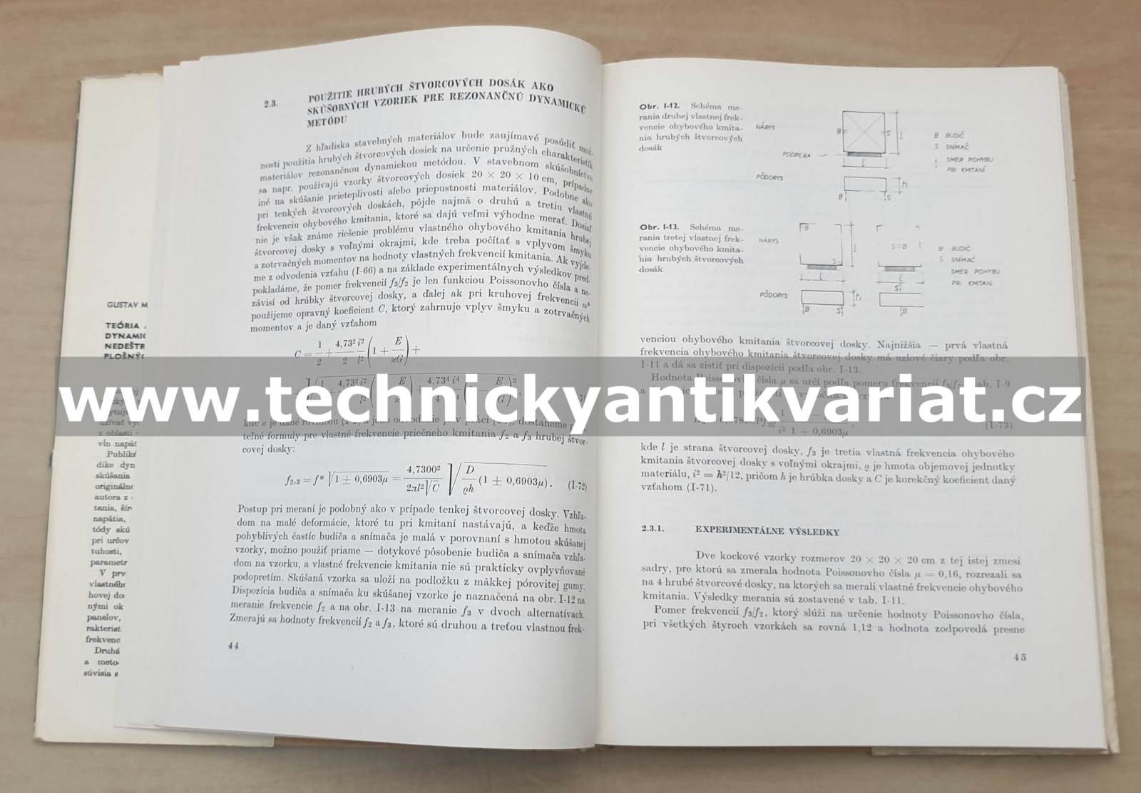 Teoria a metodika dynamického nedeštruktívneho skúšania plošných prvkov - Gustav Martinček (1975)
