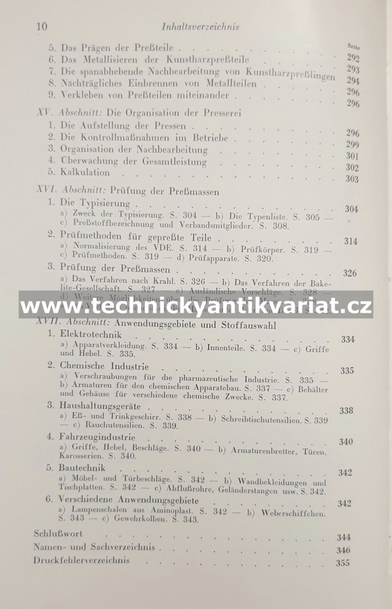 Herstellung und Verarbeitung von Kunstharzpregmassen - Kurl Brandenburger (1938)