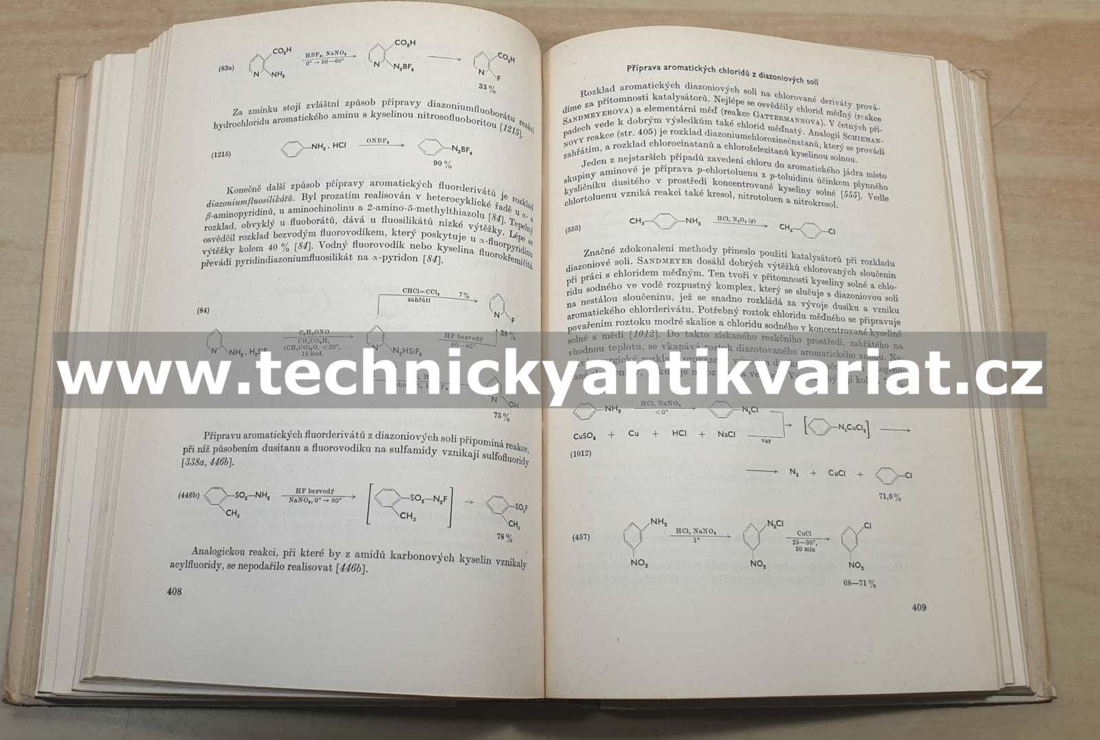 Preparativní reakce v organické chemii II. Halogenace a dehalogenace (1955)