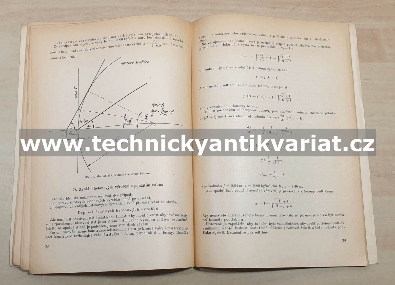 Vakuovaný beton - Oldřich Valenta (1953)