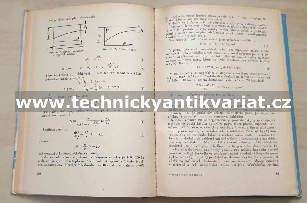 Výroba sulfátové buničiny - V. Topinka, V. Rubeš (1954)
