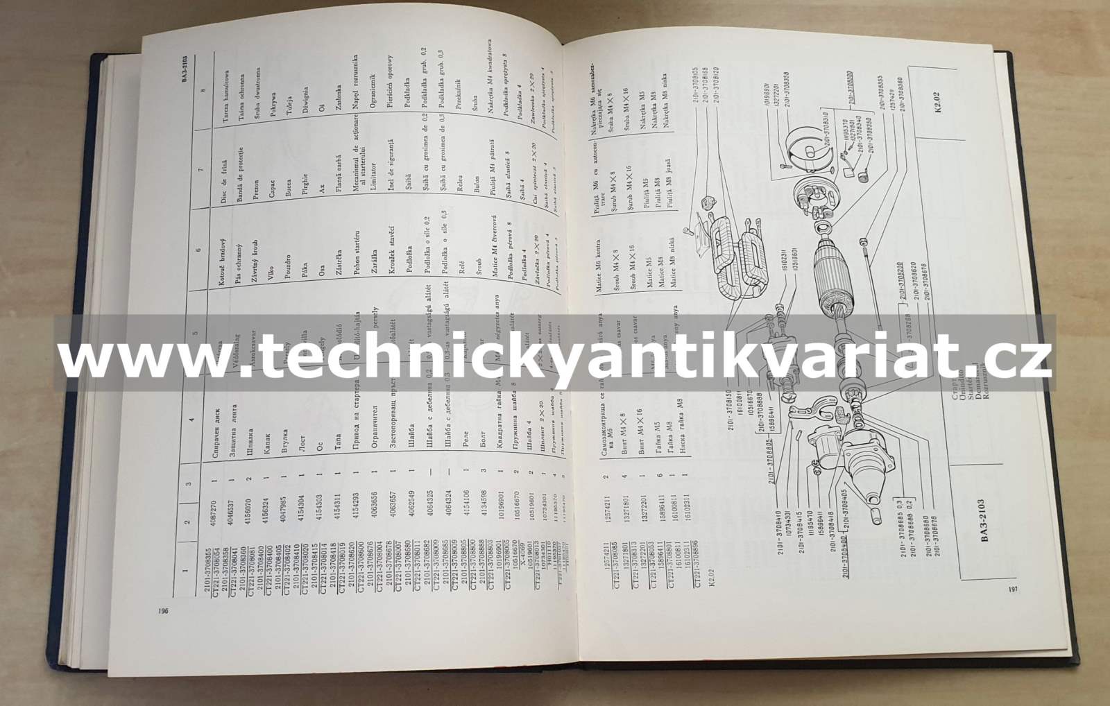 VAZ 2103 - katalog náhradních dílů