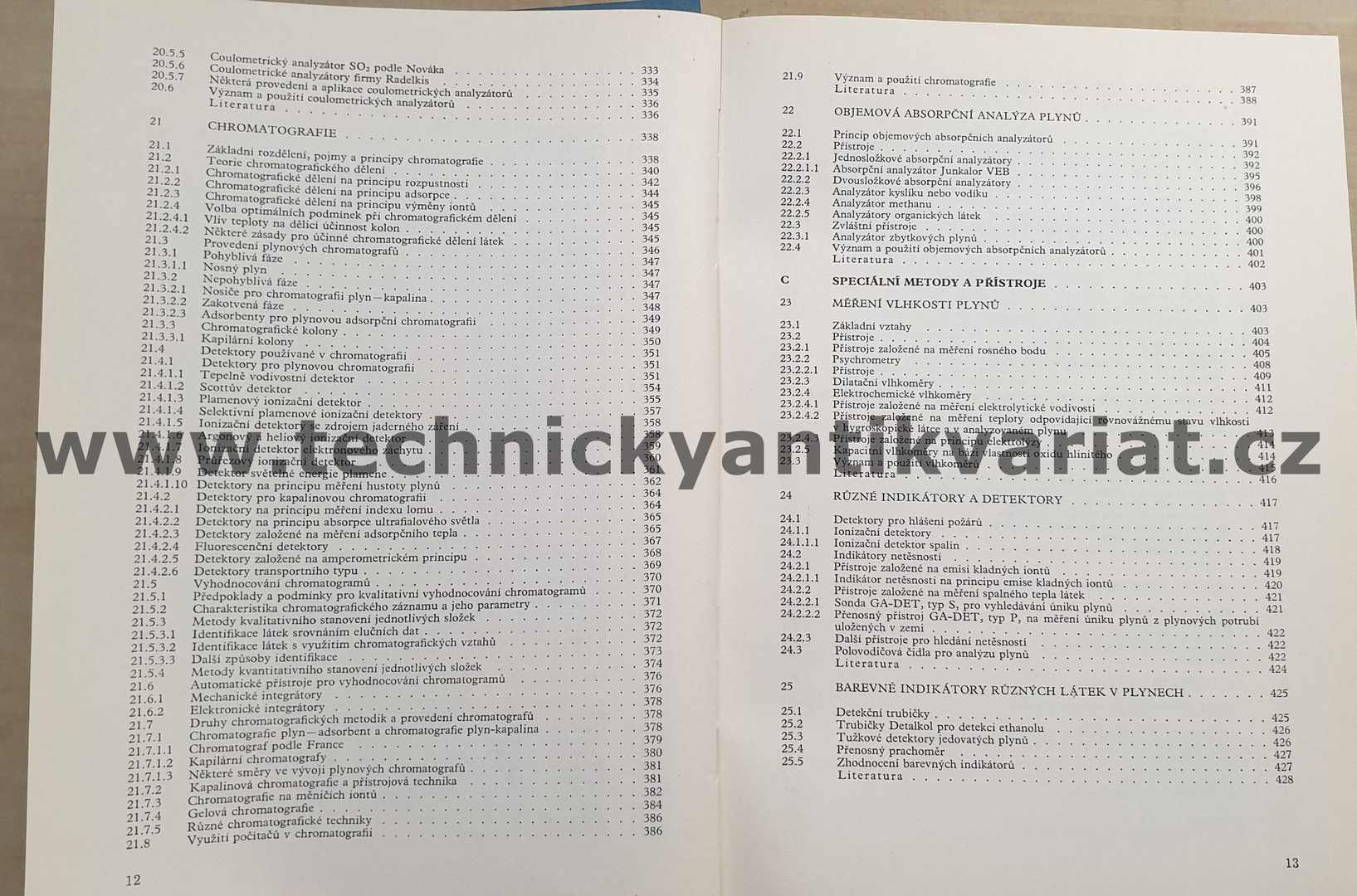 Analyzátory plynů a kapalin - Jaroslav Váňa (1984)