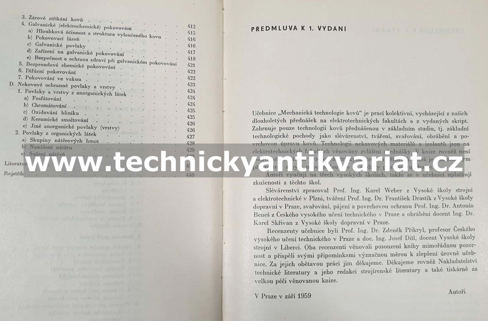 Mechanická technologie kovů - Antonín Beneš (1967)