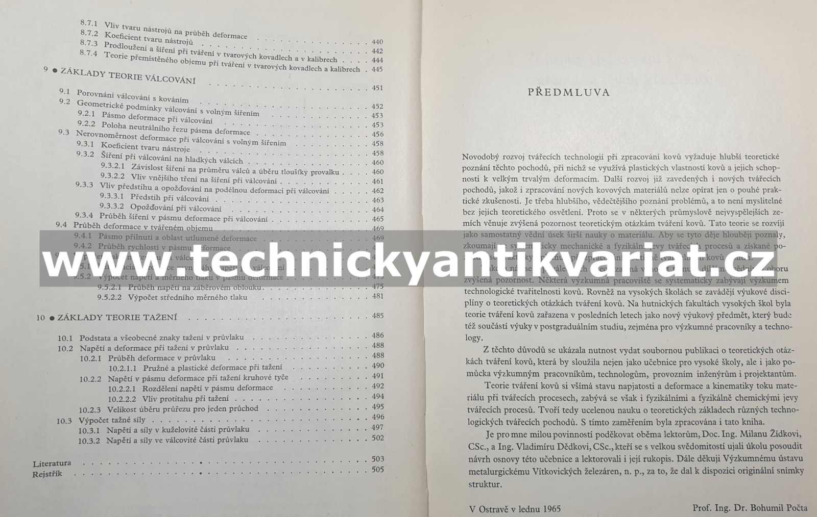 Základy teorie tváření kovů - Bohumil Počta (1966)